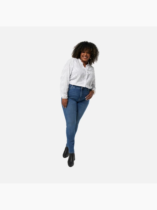 Ms mode jean skinny à taille haute cherry - Kiabi