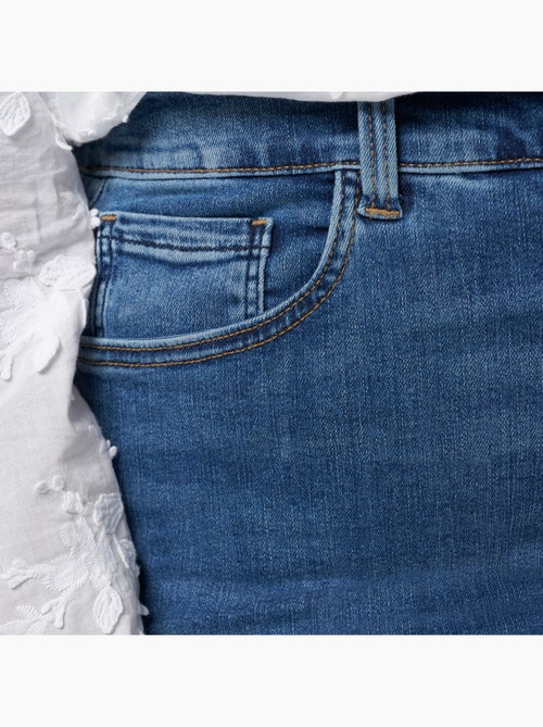 Ms mode jean skinny à taille haute cherry - Kiabi
