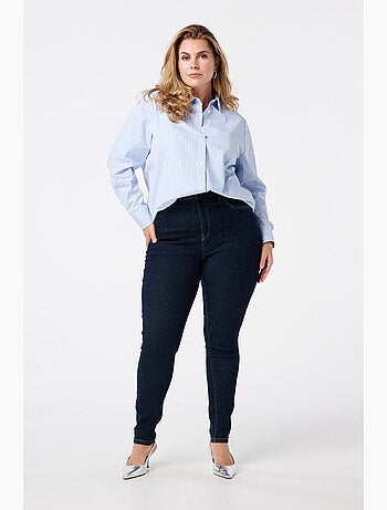 Ms mode jean skinny taille haute cherry