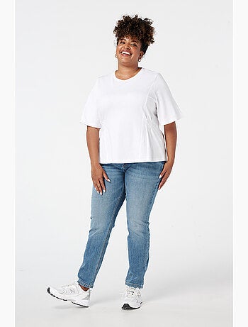 Ms mode jean skinny taille haute cherry