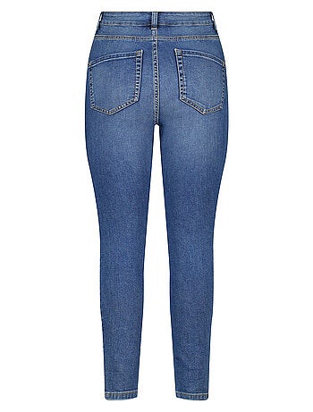 Ms mode jean skinny taille haute cherry