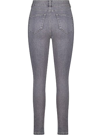 Ms mode jean skinny taille haute cherry