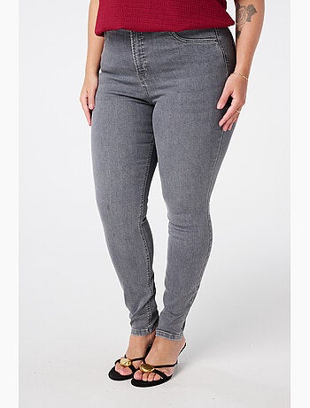 Ms mode jean skinny taille haute cherry