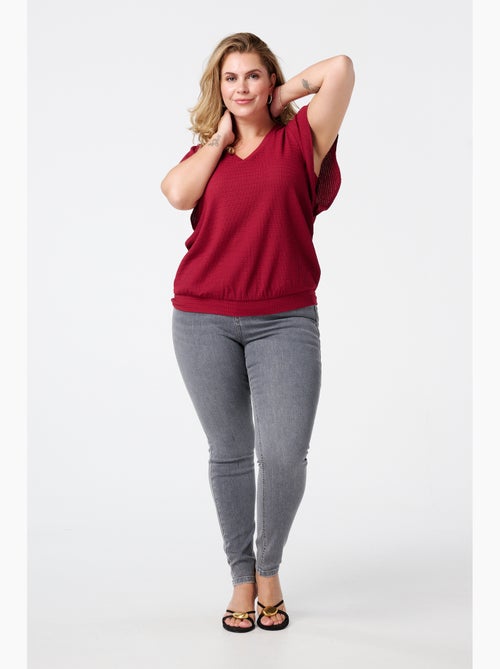 Ms mode jean skinny taille haute cherry - Kiabi Ms mode jean skinny taille haute cherry - Kiabi