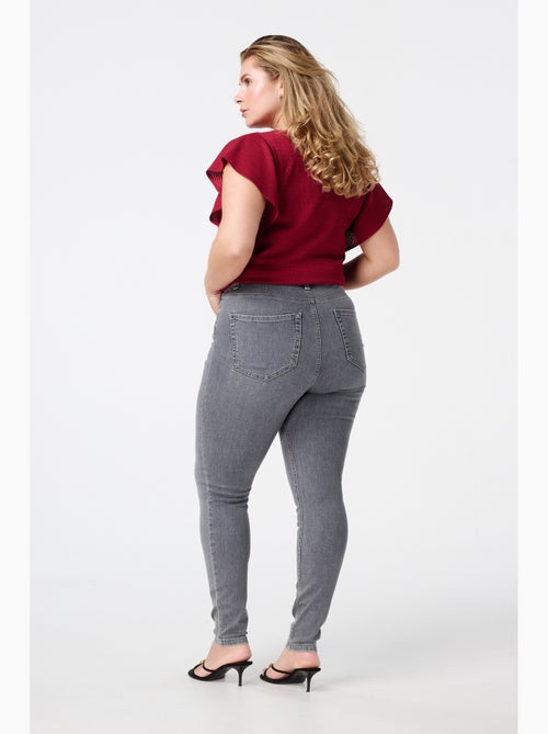 Ms mode jean skinny taille haute cherry - Kiabi Ms mode jean skinny taille haute cherry - Kiabi