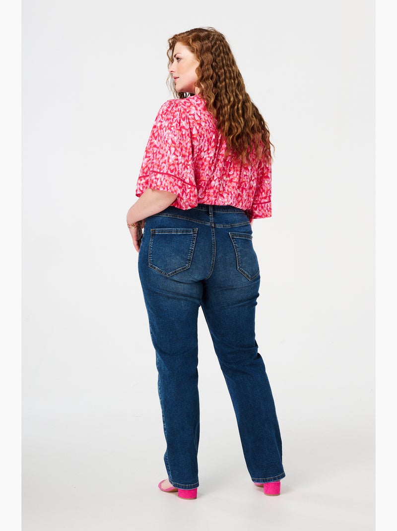 Ms mode jean straight leg lily Bleu denim - Kiabi