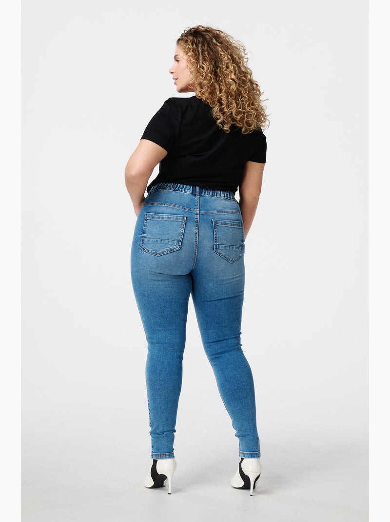 MS MODE Jean Tregging avec un look denim Bleu denim - Kiabi