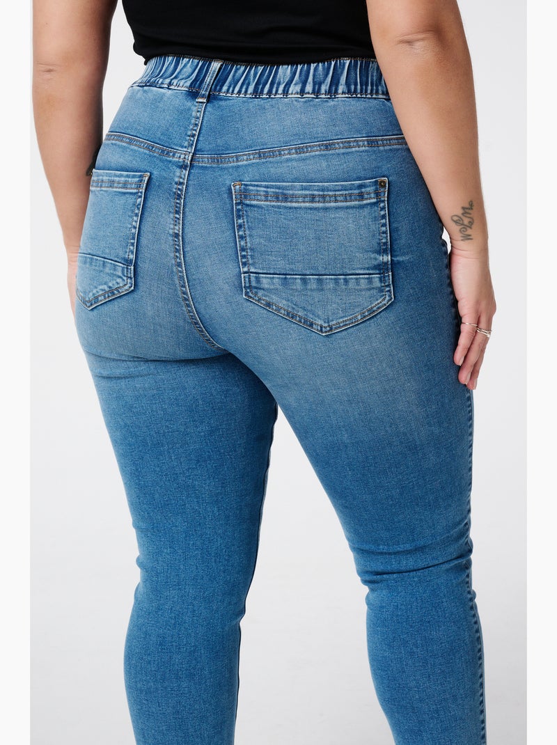 MS MODE Jean Tregging avec un look denim Bleu denim - Kiabi