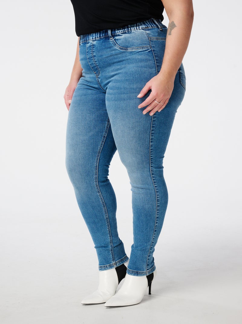 MS MODE Jean Tregging avec un look denim Bleu denim - Kiabi