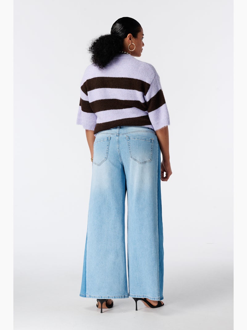 Ms mode jean wide leg Bleu denim - Kiabi