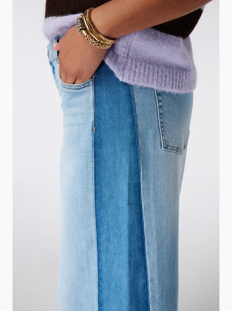 Ms mode jean wide leg Bleu denim - Kiabi