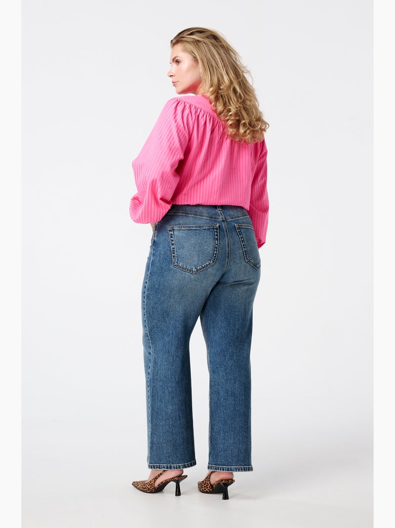 Ms mode jean wide leg ivy Bleu denim - Kiabi