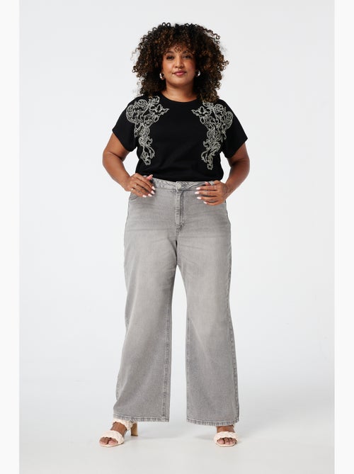 Ms mode jean wide leg ivy - Kiabi