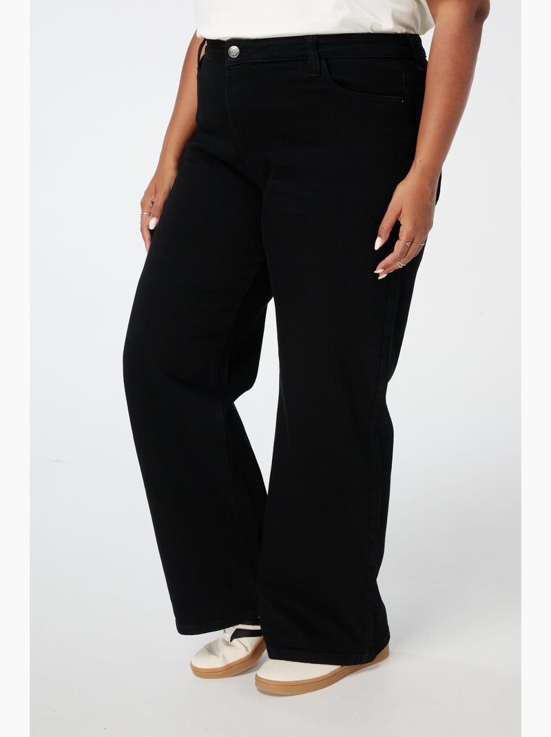 Ms mode jean wide leg ivy Noir - Kiabi