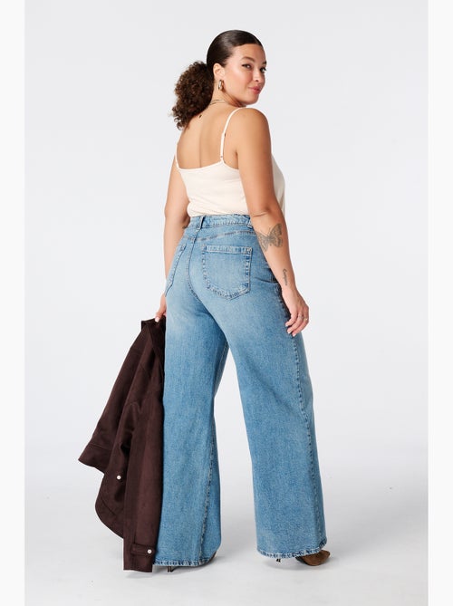 Ms mode jeans larges à taille haute - Kiabi Ms mode jeans larges à taille haute - Kiabi