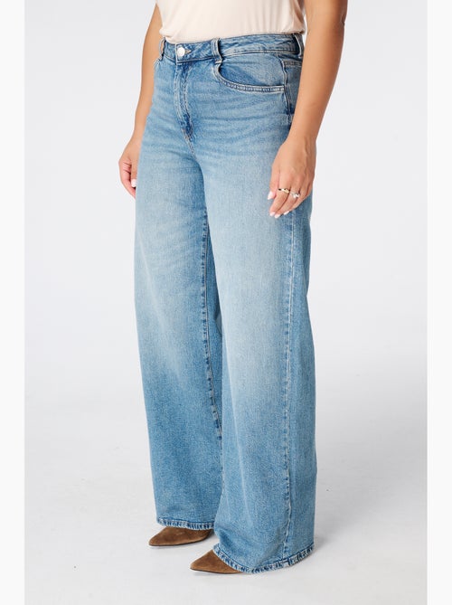 Ms mode jeans larges à taille haute - Kiabi Ms mode jeans larges à taille haute - Kiabi