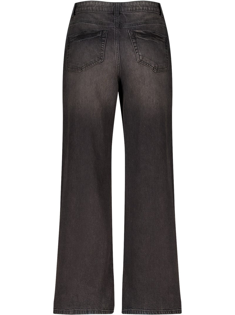 Ms mode jeans larges à taille haute Noir - Kiabi