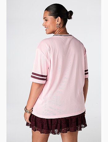 Ms mode jersey oversize à imprimé sportif