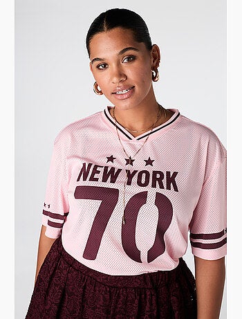 Ms mode jersey oversize à imprimé sportif