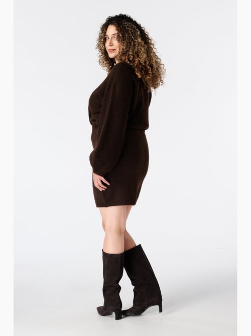 Ms mode jupe courte en maille - Kiabi