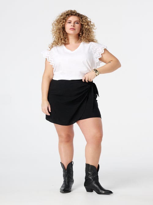 MS MODE Jupe Jupe-short enveloppante - Kiabi
