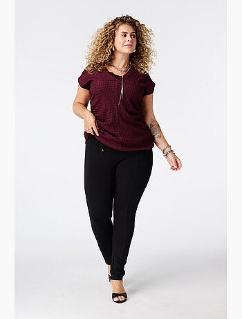 Ms mode legging avec boutons décoratifs