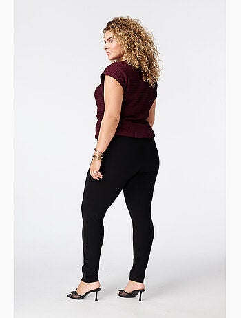 Ms mode legging avec boutons décoratifs