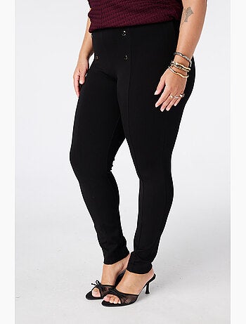 Ms mode legging avec boutons décoratifs