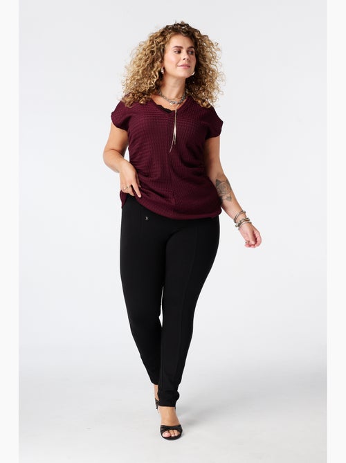 Ms Mode Legging gilet long à fermeture boutonnée - Kiabi Ms Mode Legging gilet long à fermeture boutonnée - Kiabi