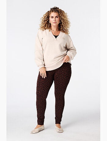 Ms Mode Legging legging à imprimé animal