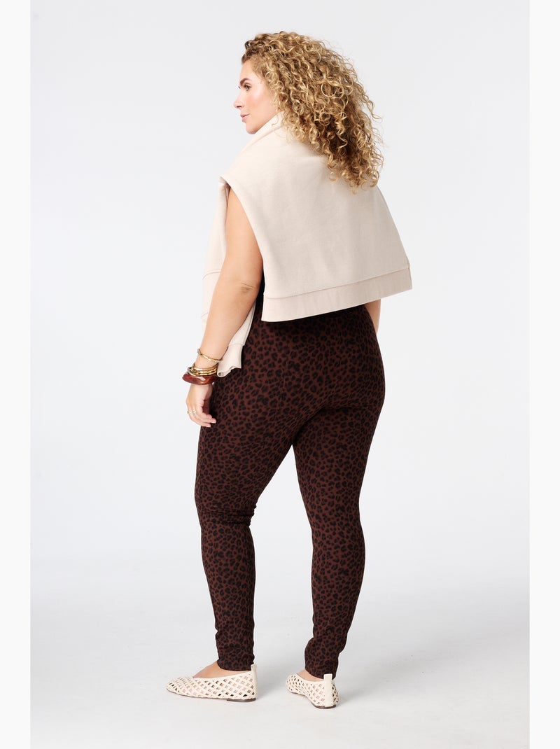 Ms Mode Legging legging à imprimé animal Marron - Kiabi