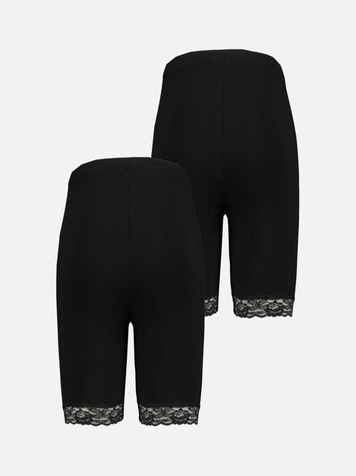 Ms mode lot de 2 legging court à dentelle - Kiabi Ms mode lot de 2 legging court à dentelle - Kiabi