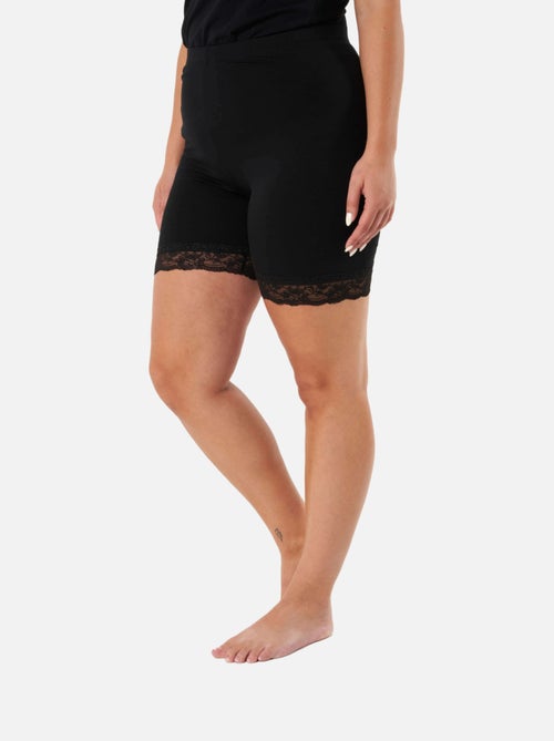 Ms mode lot de 2 leggings courts avec dentelle - Kiabi Ms mode lot de 2 leggings courts avec dentelle - Kiabi