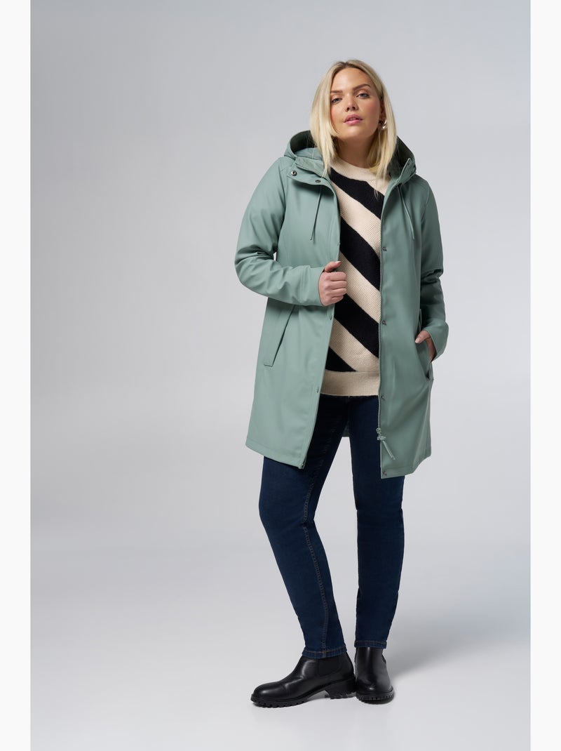 Ms mode mackintosh avec capuche Bleu gris - Kiabi