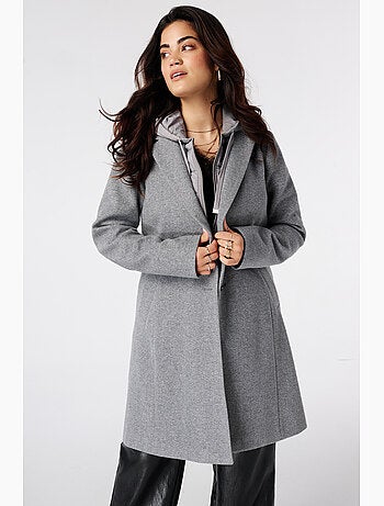 Ms mode manteau à capuche