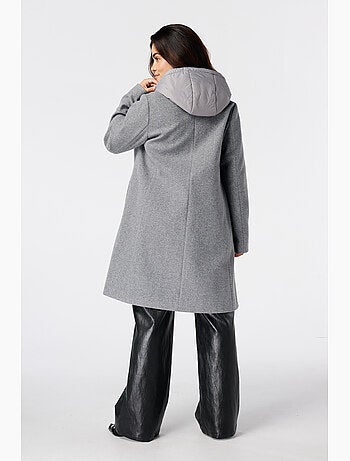 Ms mode manteau à capuche