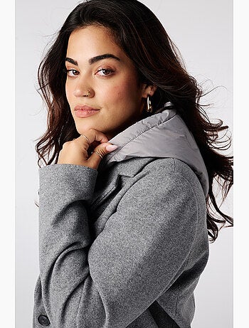 Ms mode manteau à capuche