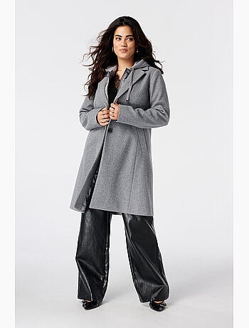 Ms mode manteau à capuche