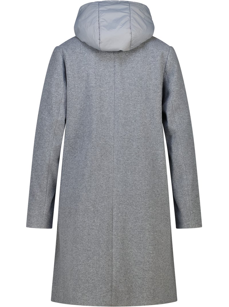 Ms mode manteau à capuche gris anthracite - Kiabi