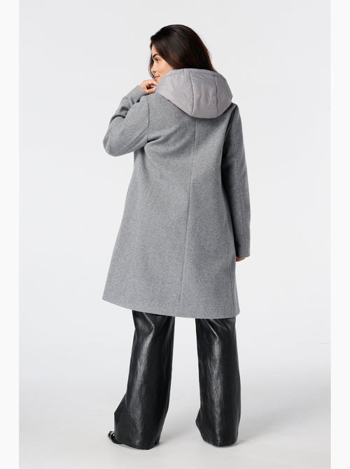 Ms mode manteau à capuche - Kiabi