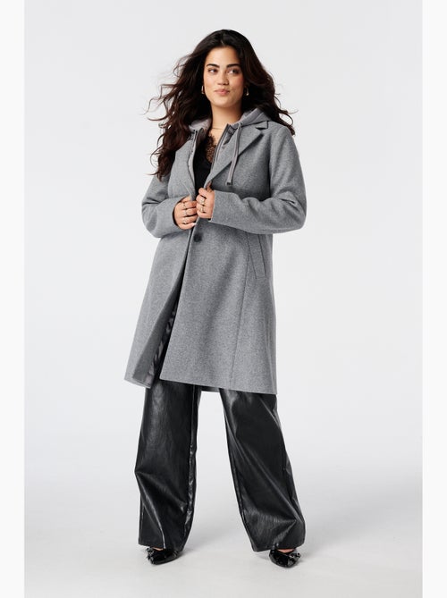 Ms mode manteau à capuche - Kiabi