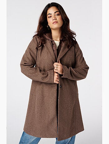 Ms mode manteau à capuche
