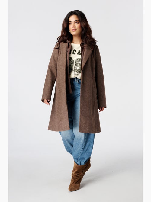 Ms mode manteau à capuche - Kiabi