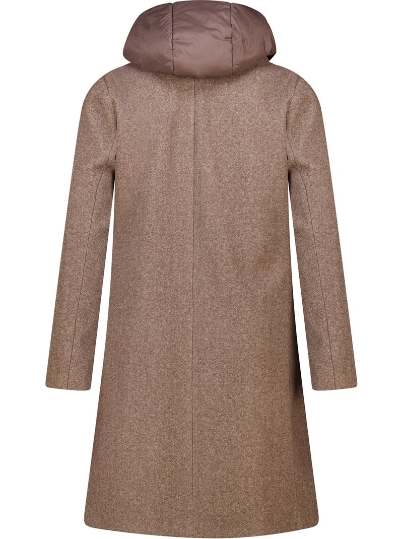 Ms mode manteau à capuche Marron chocolat - Kiabi