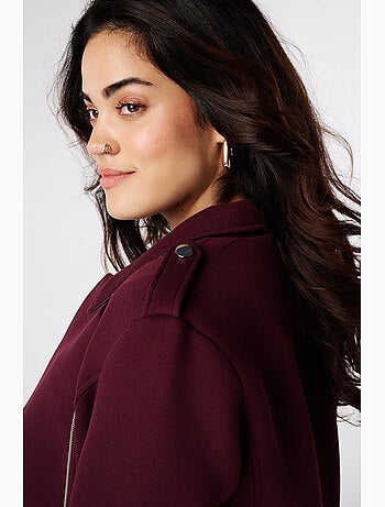 Ms mode manteau à fermeture éclair