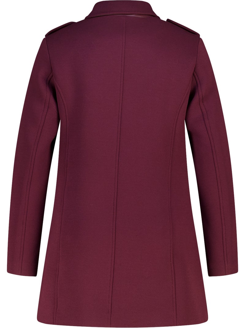 Ms mode manteau à fermeture éclair Bordeaux - Kiabi