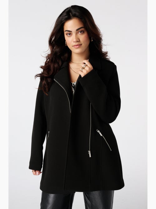 Ms mode manteau à fermeture éclair - Kiabi