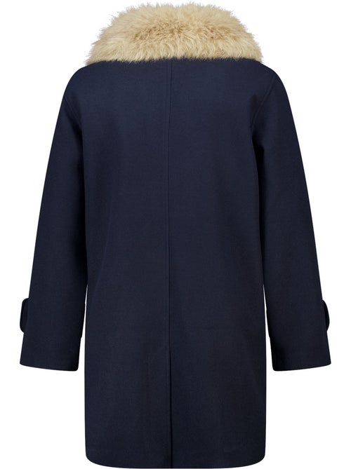 Ms mode manteau avec col en fausse fourrure - Kiabi