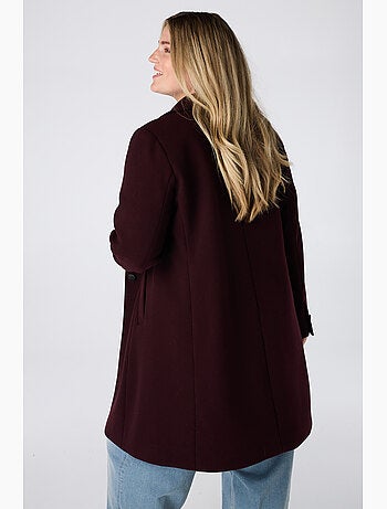 Ms mode manteau court à boutons