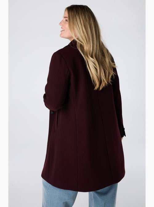 Ms mode manteau court à boutons - Kiabi